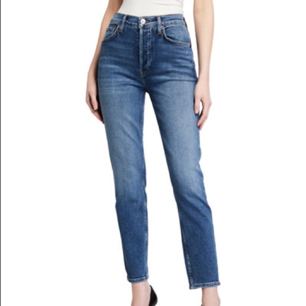 Re/Done High Rose Ankle Crop